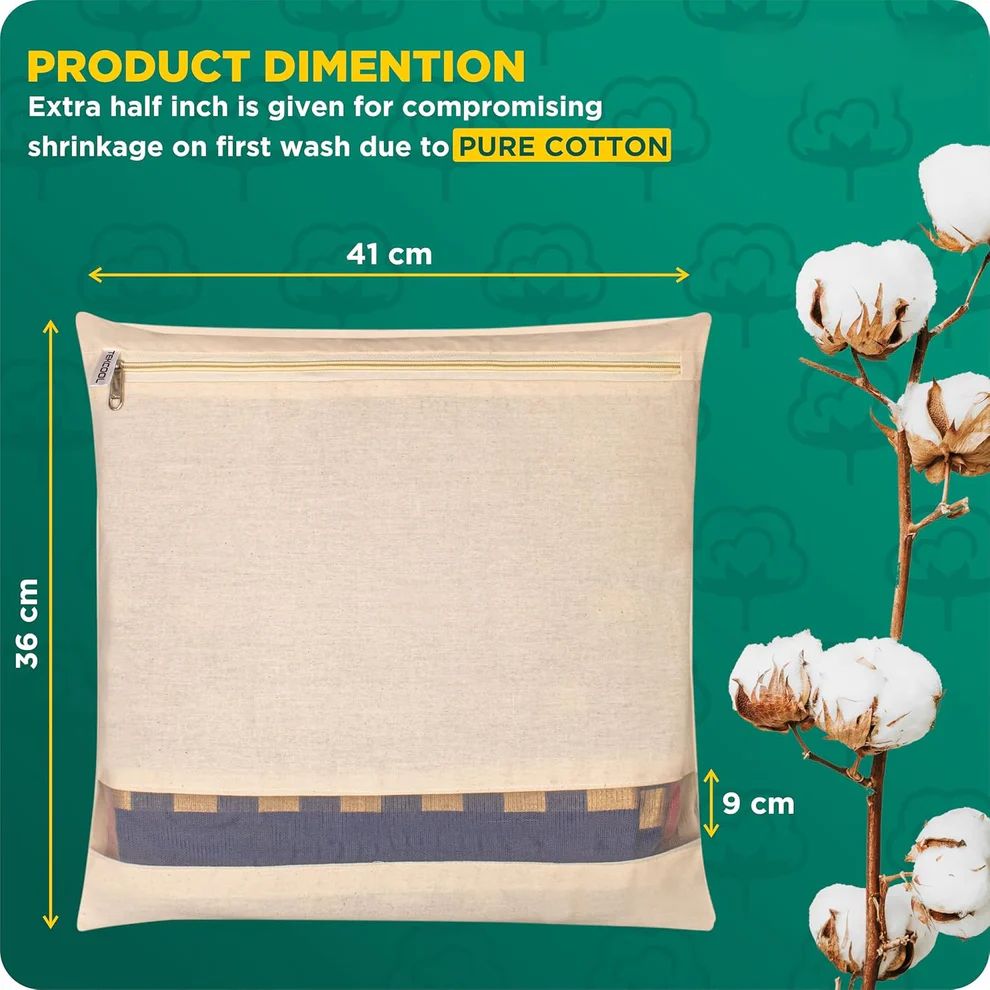 Premium Cotton Saree Covers With Zip