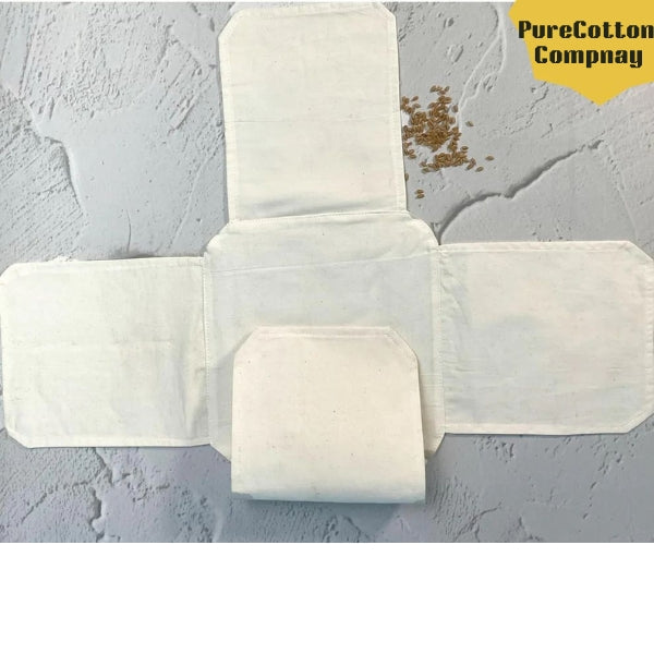 Premium Cotton Double Layer Roti Clothes Wrap With Flapes